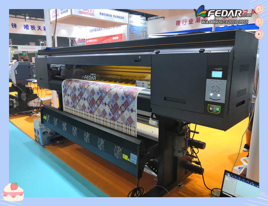 Fedar 8 Heads 1.9m Dye Sublimation Printer with Original I3200 A1 Print Head In Exhibition