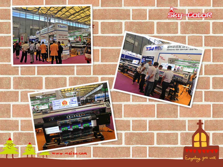 A Variety of Eco Sovnet Printers UV Printers Exhibited at Shanghai International Advertising Exhibition 2019
