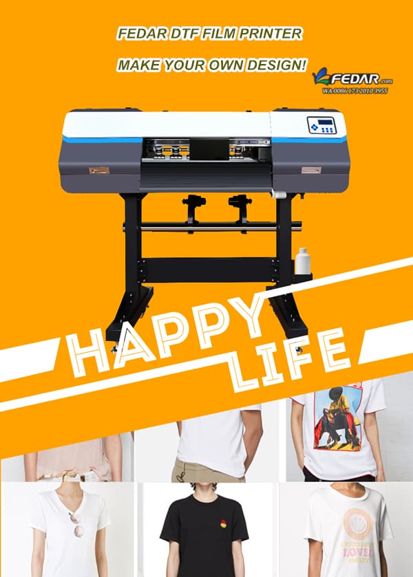 DTF Pet Film Printer For Any Fabrics