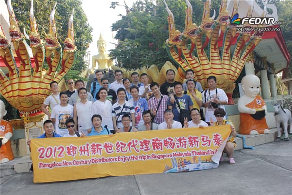 Fedar printer-Zhengzhou New Century Distributors Enjoy the Trip in Singapore Malaysia Thailand,2012