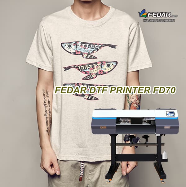 Heat Transfer Garment Shirt DTF Printing Machine Fedar FD70 Stylish Model