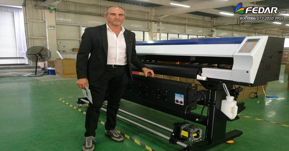 Italy Agent In Factory Checking Fedar Sublimation Printer FD1900