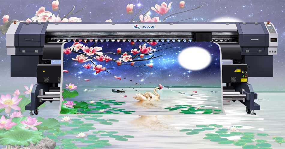 Large Format Skycolor 3.2m Eco Solvent Printer