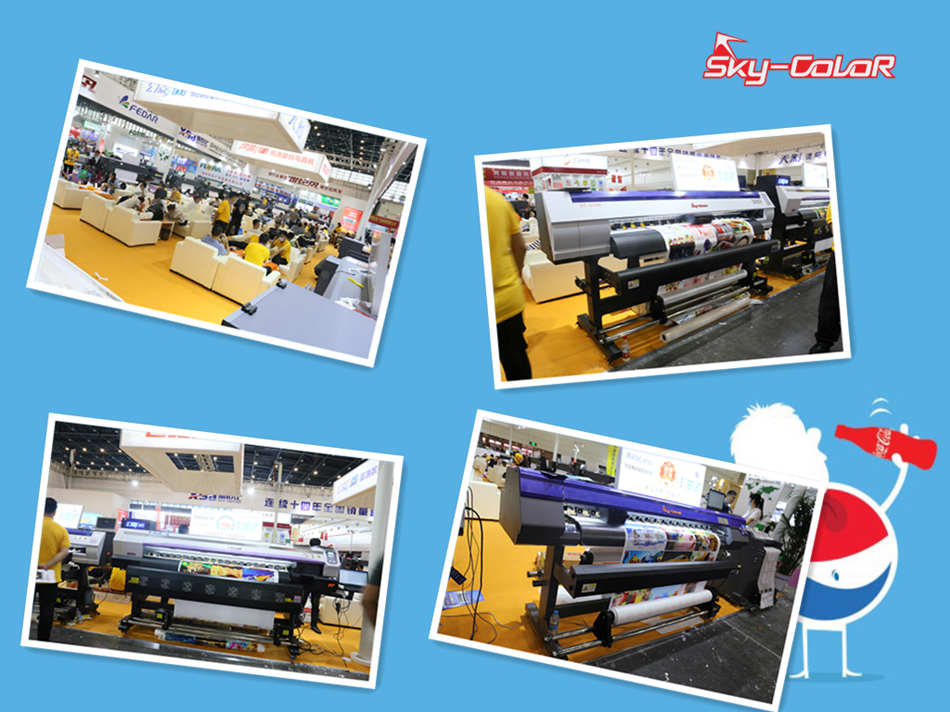 Overview of The Grand Scene of  Skycolor Eco Solvent Printers In The Zhengzhou Exhibition