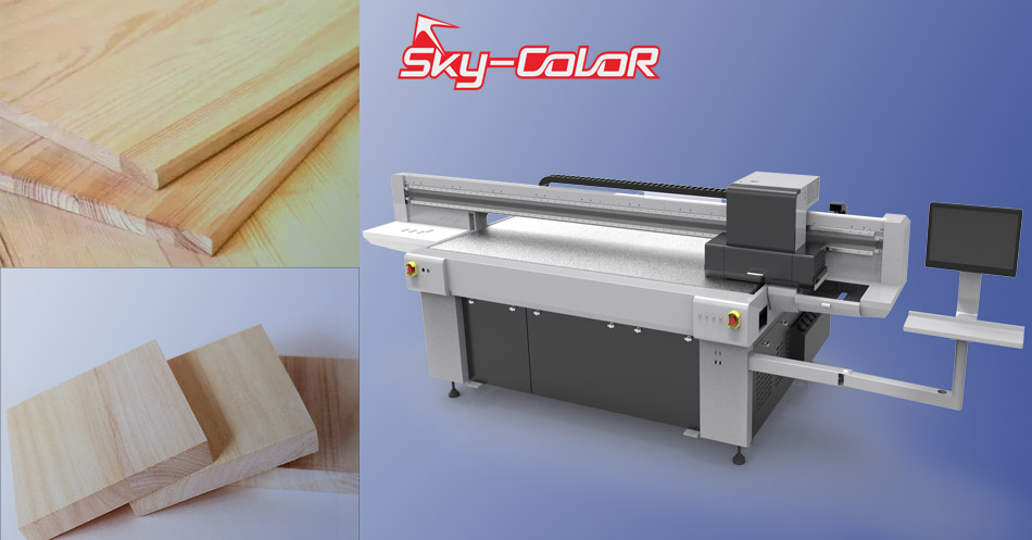 Skycolor UV2513 Printer With Gen5 Printhead In Wood Application