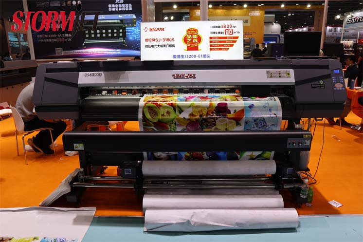 Stormjet Eco Solvent Printer SJ-3180TS Model In APPPEXPO