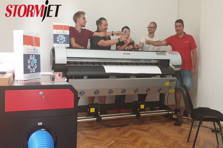 Stormjet Eco Solvent Printer in Romania