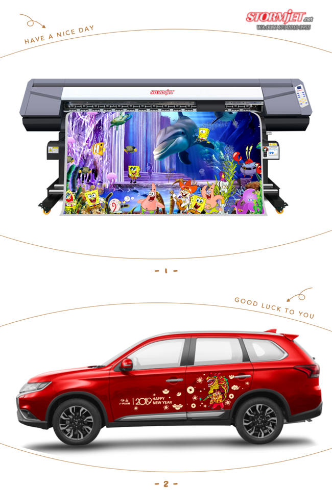 Stormjet Factory Sale 1.8m Flex Banner Vinyl Sticker Canvas Tarpaulin Eco Solvent Printer SJ3180TS