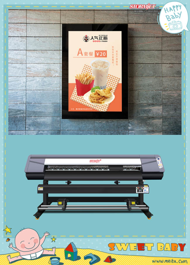 Stormjet I3200-E1 Eco Solvent Printer SJ-3180TS Large Format Printing Machine for Advertising Industry