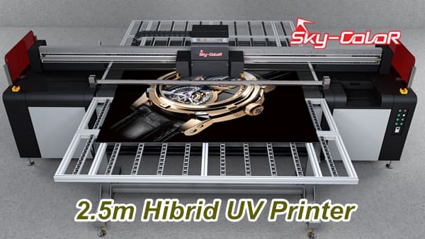 2.5m UV Printer For Both Flatbed and Roll To Roll Printing On Wood Acrylic Glass Metal
