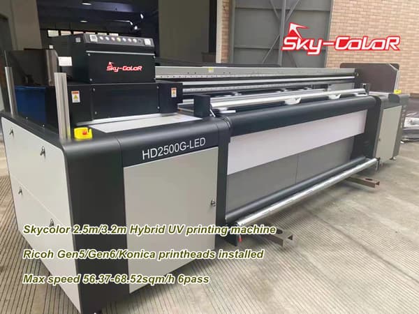Skycolor 2.5m 3.2m Hybrid UV Printing Machine 2021 New Model in China
