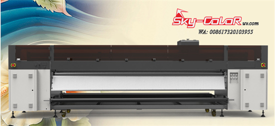 Skycolor 3.2m UV Roll to Roll Printing Machine on Wallpaper