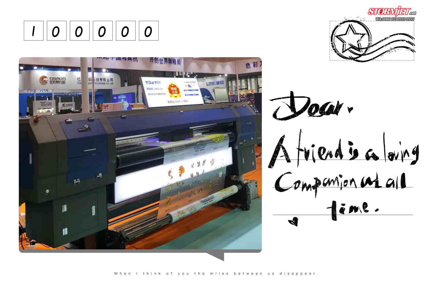Stormjet 1903 UV Printer In Guangzhou DPES International Advertising Exhibition