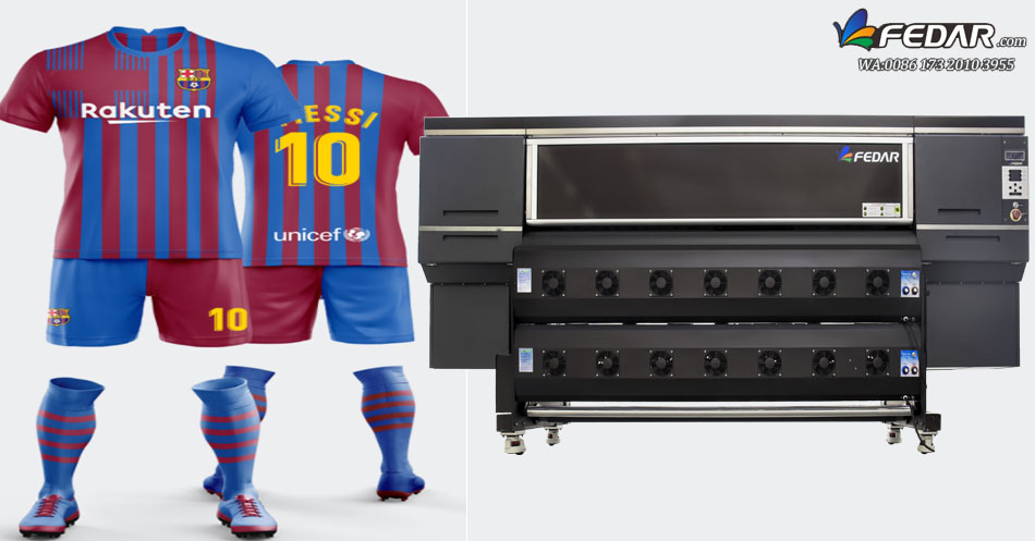 The Dye Sublimation Printer For Fabric with 4 pcs I3200-A1 Printhead